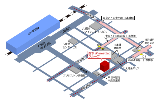 東京本社地図